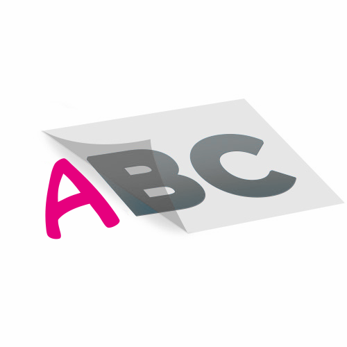 Mehrfarbige Folienschriften und Klebebuchstaben online gestalten und bestellen im Designreich Druckshop