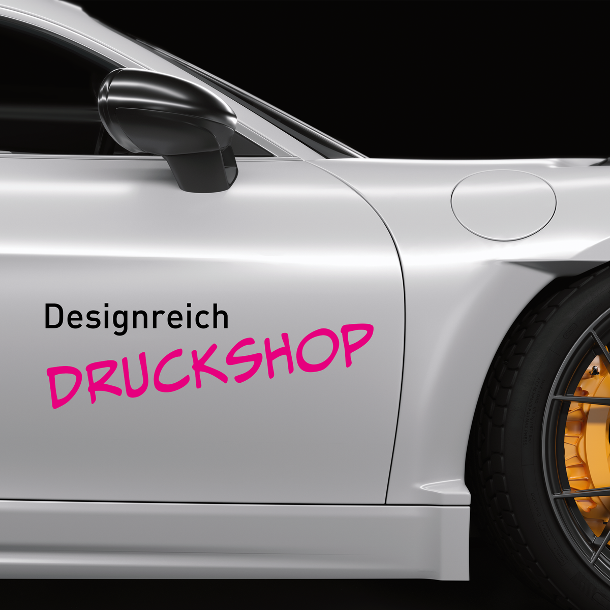 Mehrfarbige Folienschriften und Klebebuchstaben online gestalten und bestellen im Designreich Druckshop