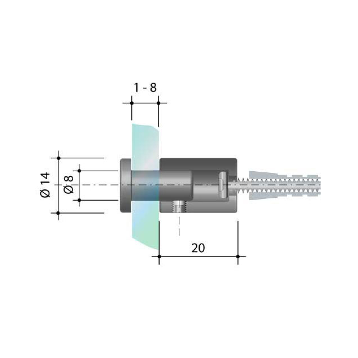 Abstandhalter 14 mm
