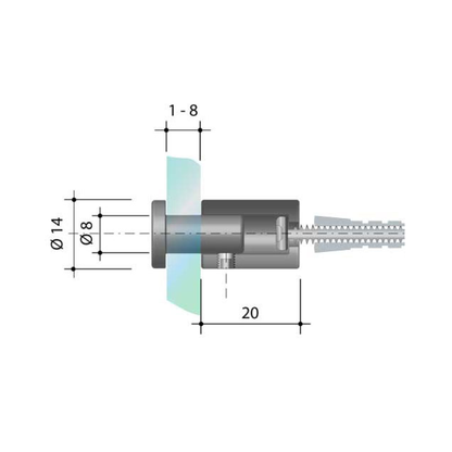 Abstandhalter 14 mm