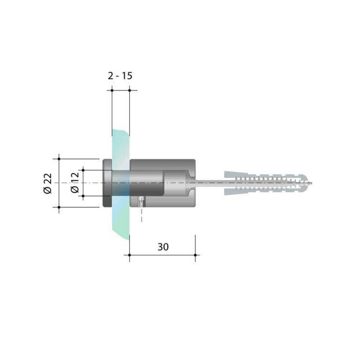 Abstandhalter 22 mm